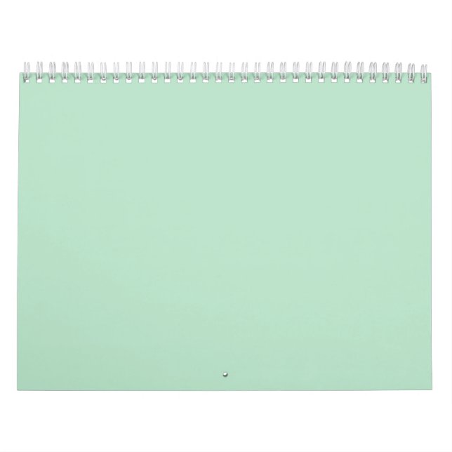 Kalender över minimalistisk Mint-Grönt (Omslag)