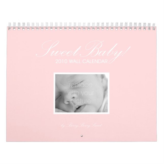Kalender över svensk Anpassningsbar i Baby - Rosa (Omslag)