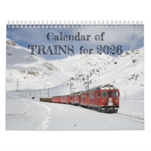 Kalender över Tåg för 2025 Ångel och diesel