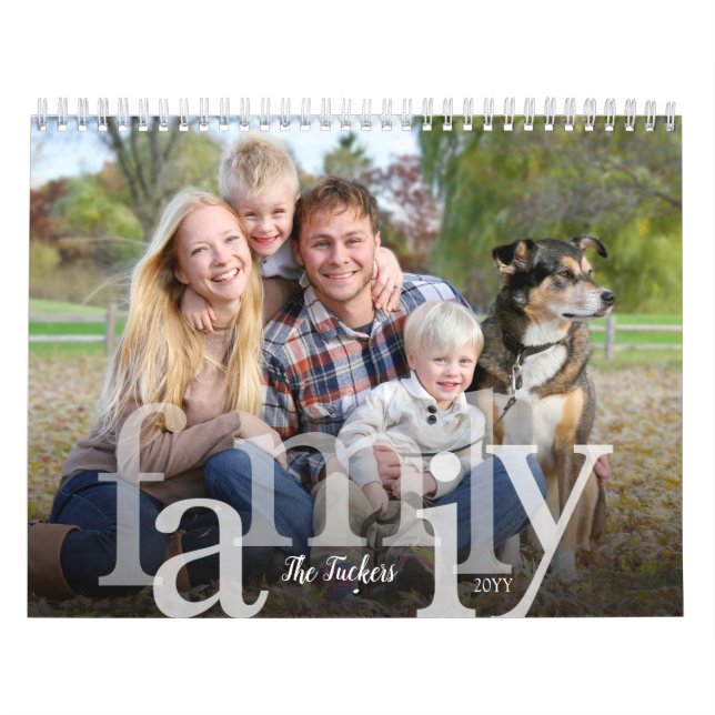 Kalender över vanliga foton i familjen (Omslag)