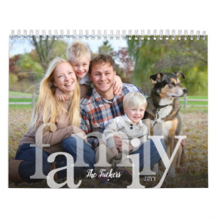 Kalender över vanliga foton i familjen