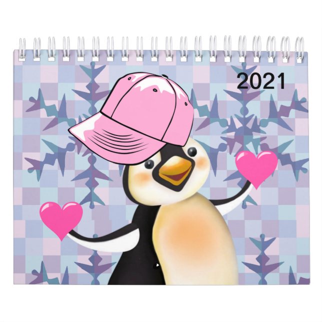 Kalender Penguin Kärlek 2021 (Omslag)