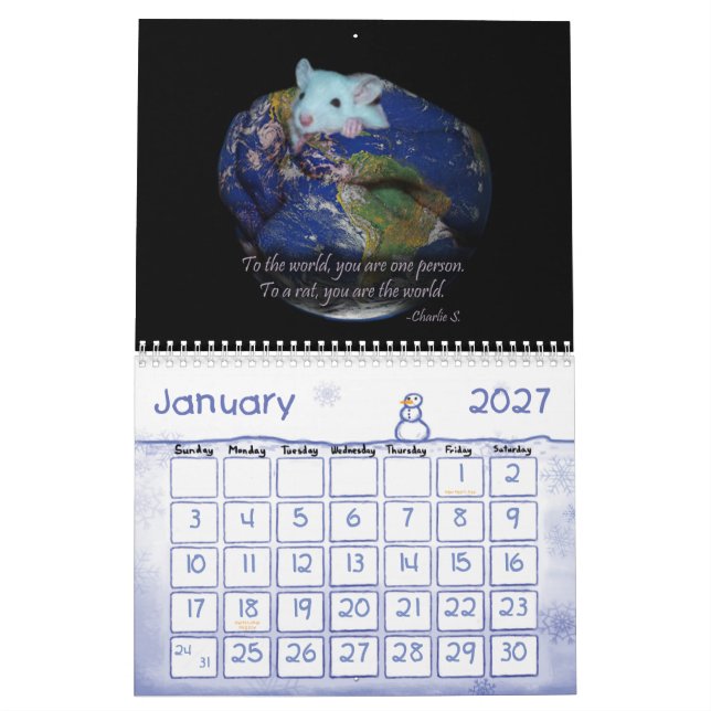 Kalender: Råtta och mus Kärlek Kalender (Jan 2027)