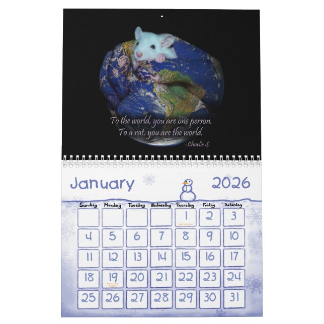 Kalender: Råtta och mus Kärlek Kalender (Jan 2026)