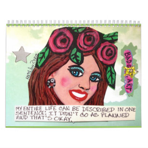 kalender som FYLLS MED DÅLIGAFLICKAKONST
