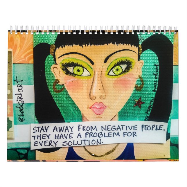 kalender som FYLLS MED DÅLIGAFLICKAKONST (Omslag)