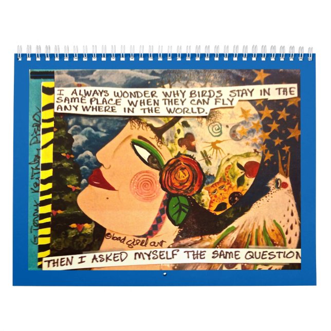 KALENDER SOM FYLLS MED DÅLIGAFLICKAKONST (Omslag)