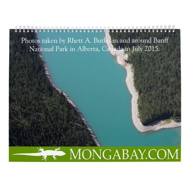 KALENDER: Sommar i Banff, de kanadensiska Kalender (Baksida)