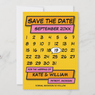 Kalender Spara Datum Kul Retro Serietidning Datumet