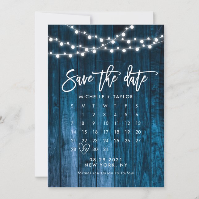 Kalender Spara datum med foto Kort (Framsida)