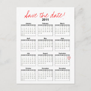 Kalender Spara datum vykort