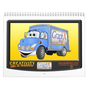 Kalender tecknad Lastbil