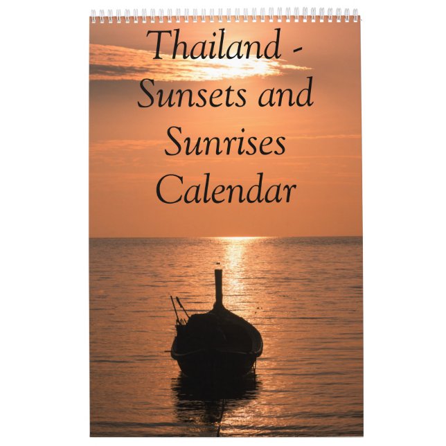 Kalender Thailand Solnedgång och soluppgång (Omslag)