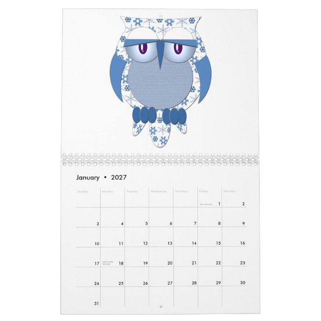 Kalender Uggla (Jan 2027)
