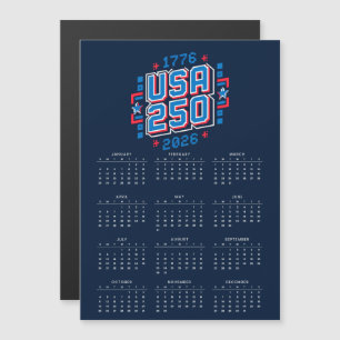 Kalender USA 250 – 1776 till 2026 Pixel Art