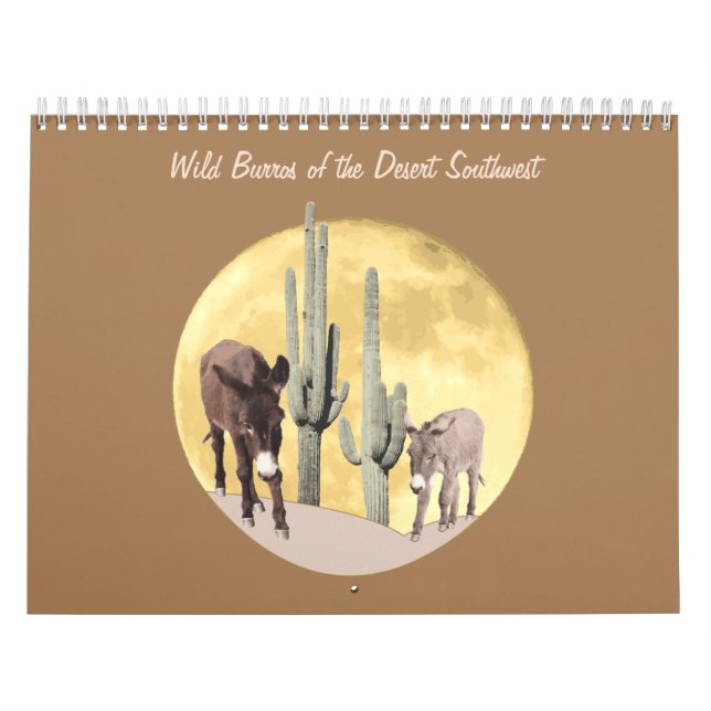 Kalender, Vild Burros i Desert Southwest Kalender (Omslag)