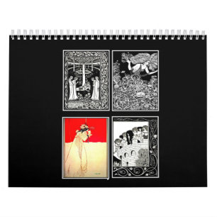 Kalender-Vintage Illustration-Aubrey Beardsley Kalender