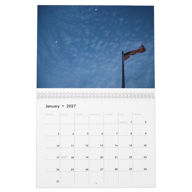 Kalenderalternativ 2 kalender (Jan 2027)