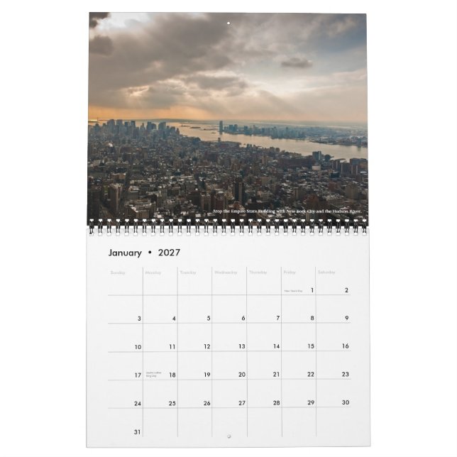 Kalenderår 2012, Bryan Fisher Kalender (Jan 2027)