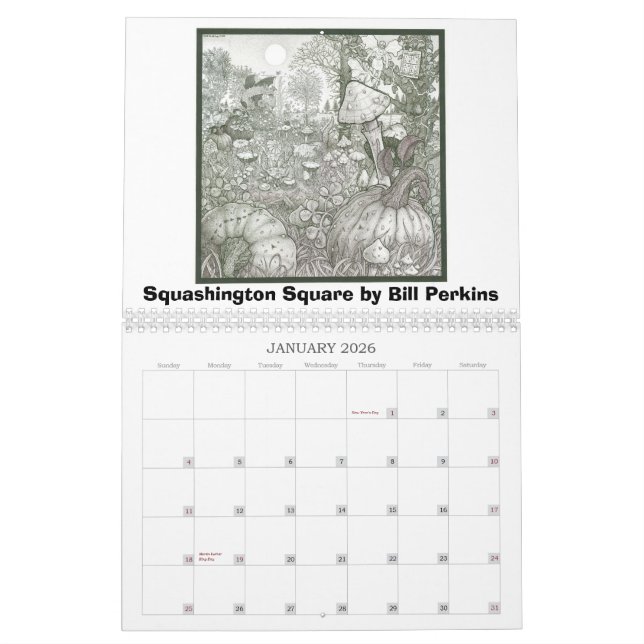 Kalenderår 2013: Konst av räkningen Perkins Kalender (Jan 2026)