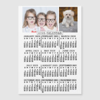 Kalenderår 2025 - vit | Fotomall, magnet