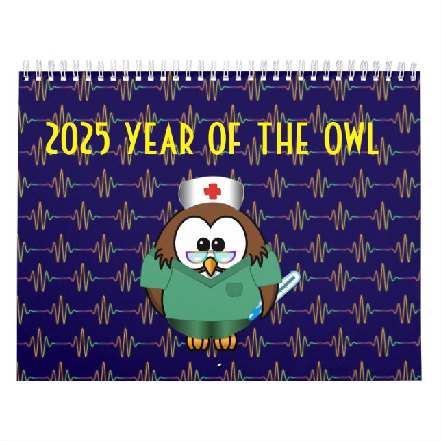 Kalenderåret 2025 i uggla kalender (Omslag)