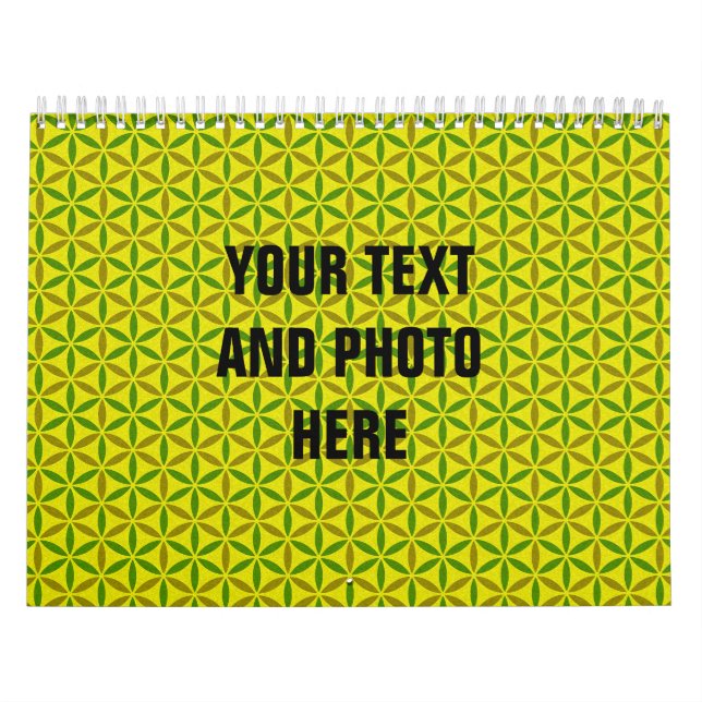 Kalenderblomma - frimärke mönster - BG 3 Kalender (Omslag)