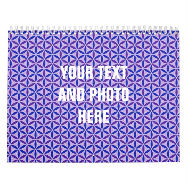 Kalenderblomma - frimärke mönster - BG 4 Kalender (Omslag)