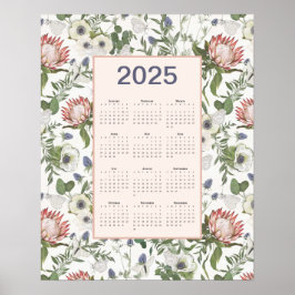 Kalenderblommor 2025 poster