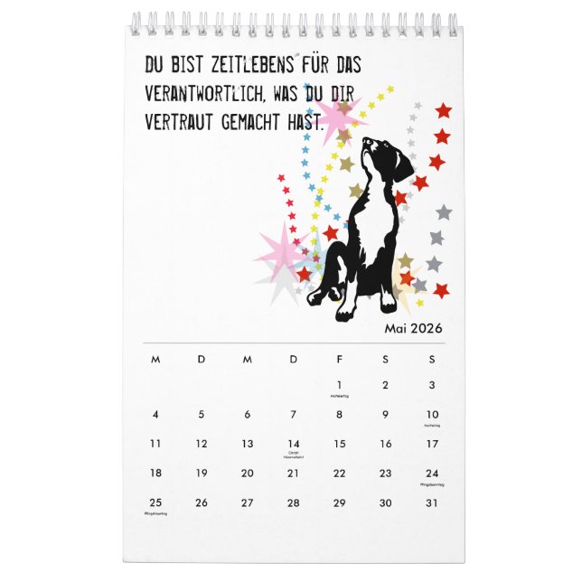 Kalendercitat för great dane kalender (May 2026)