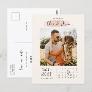 Kalenderfoto i Stänk Spara datuminbjudan Vykort