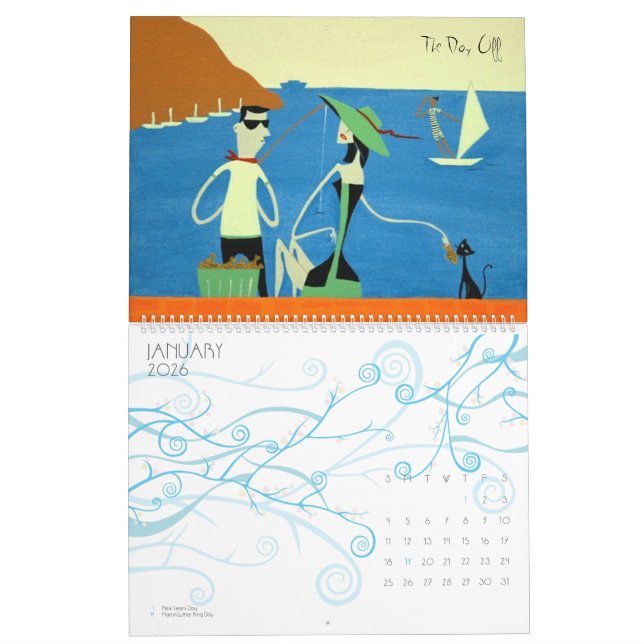 Kalenderkonst av Maya Dvalishvili Kalender (Jan 2026)