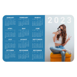 Kalendermagnet 2023 | Anpassningsbar Färg och foto Magnet