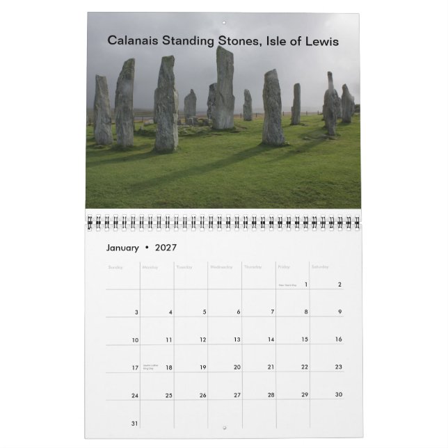 Kalendern 2015 för Skottland och Irland Kalender (Jan 2027)