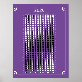 Kalendern 2020 Måne - Lila Poster