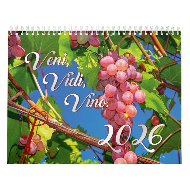 Kalendern 2026 vin - Veni, Vidi, Vino Kalender (Omslag)