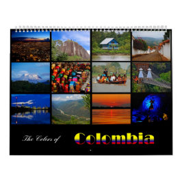 Kalendern Färg i Colombia 2015 Kalender