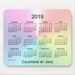 Kalendern för 2019 Shimmer vid den Janz musen Musmatta