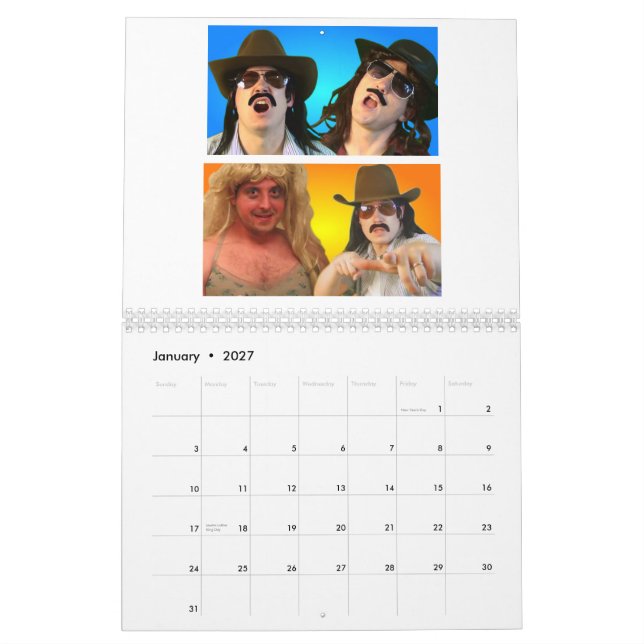 Kalendern för Sangin Cowboysofficiell Kalender (Jan 2027)