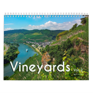 Kalendern för Vin-väggen - Vinyards, vol. 2 Kalender