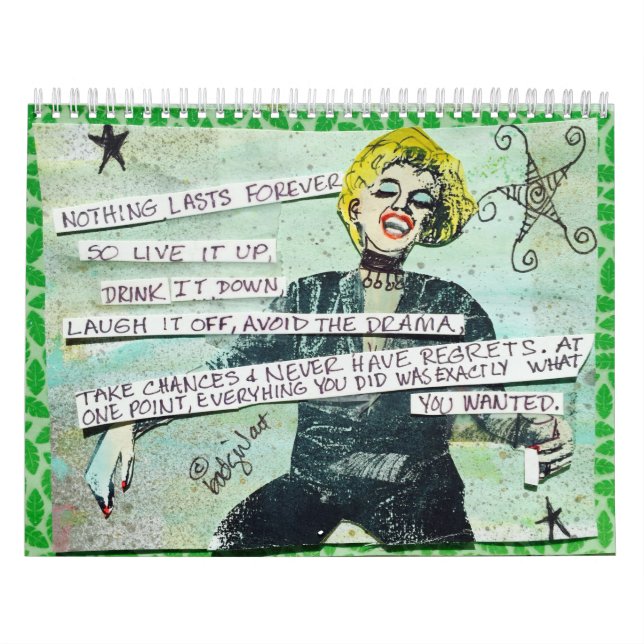 KALENDERN FYLLD MED BAD GIRL ART KALENDER (Omslag)