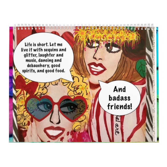 KALENDERN FYLLD MED BAD GIRL ART KALENDER (Omslag)