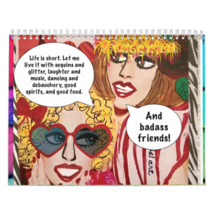 KALENDERN FYLLD MED BAD GIRL ART KALENDER