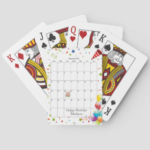 Kalendern grattis på födelsedagen i december 2022 casinokort