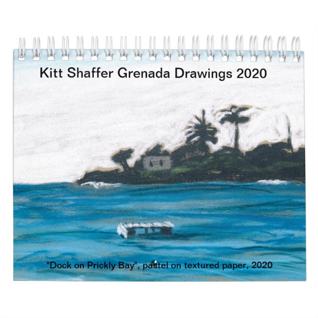 Kalendern Kitt Shaffer 2020 Grenada Teckning Kalender (Omslag)