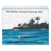 Kalendern Kitt Shaffer 2020 Grenada Teckning