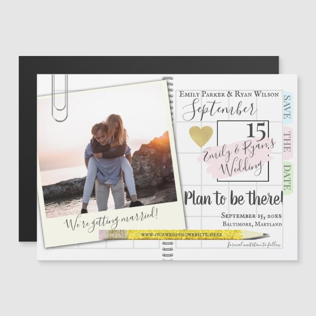 Kalendern Planner Bullet Journal Spara datum (Fram/baksida)