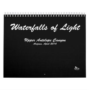 Kalendern vattenfall av ljust, landskap foto, kalender