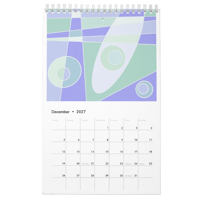 Kalenderns Abstrakt surfing 2023 Kalender (Dec 2027)