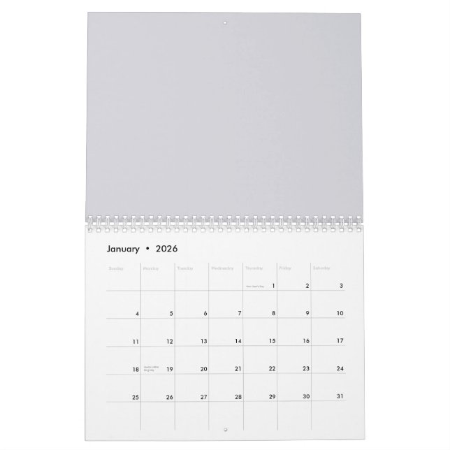 Kalenderns elegant mönster kalender (Jan 2026)